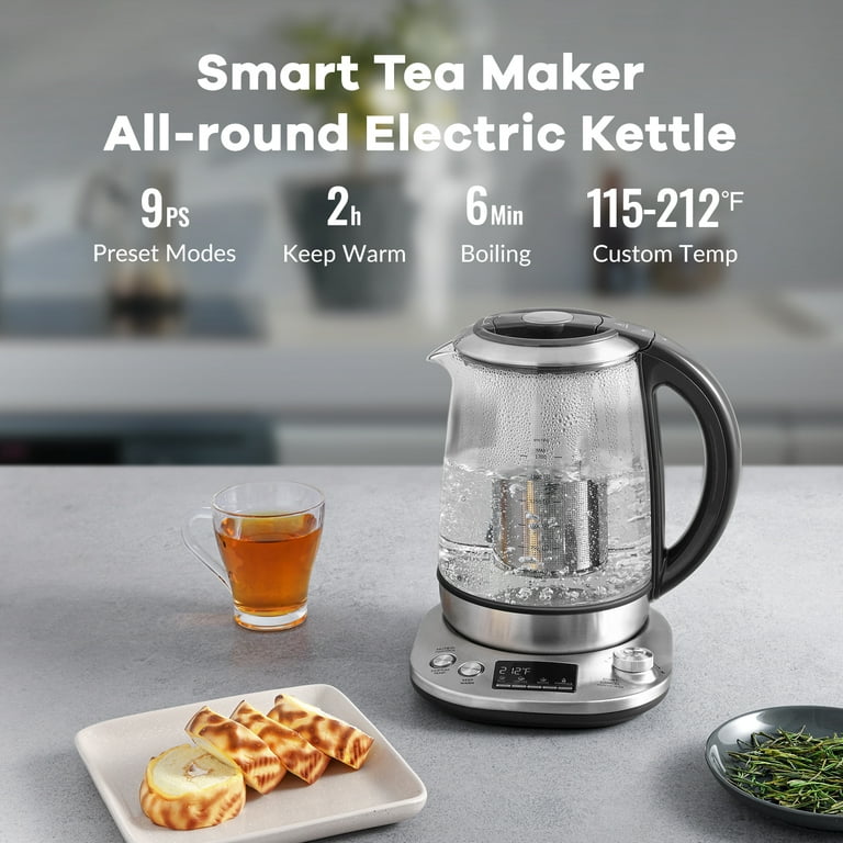 Mecity Tea Kettle Electric Tea Pot with Removable Infuser, 9