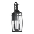 thumbnail image 2 of Matte Black Two Light Outdoor Wall Lantern from the Montpelier Collection, 2 of 5