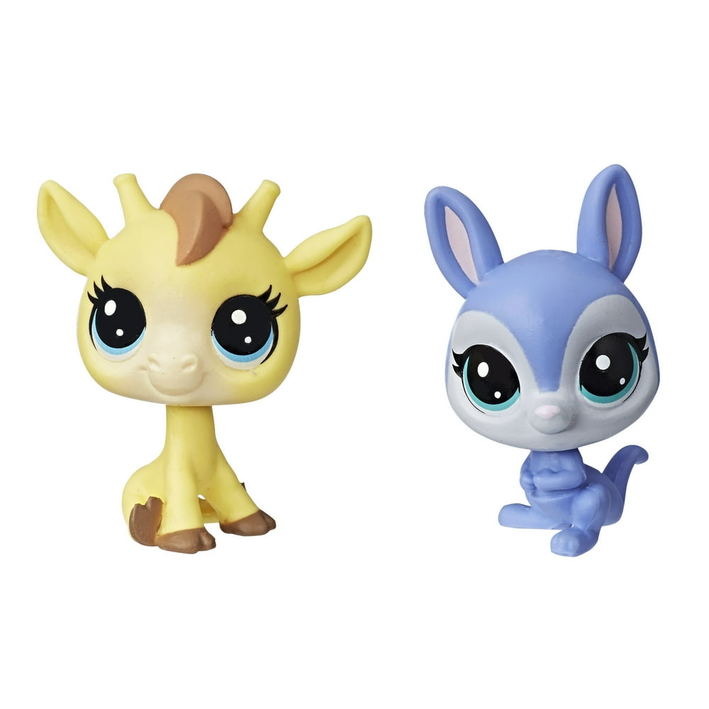Littlest Pet Shop Mini Kangaroo & Giraffe Figure, 2 Pack