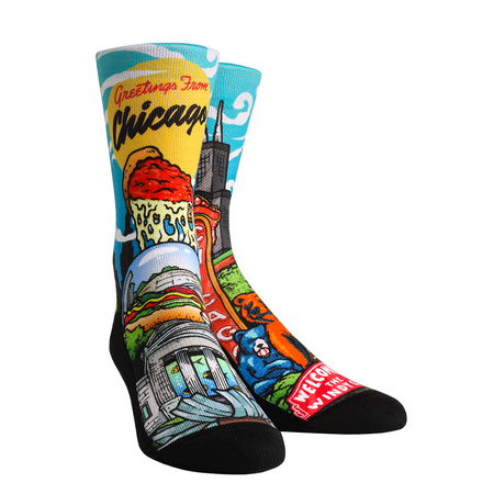 Rock Em Elite City - Chicago Landmark Crew Socks