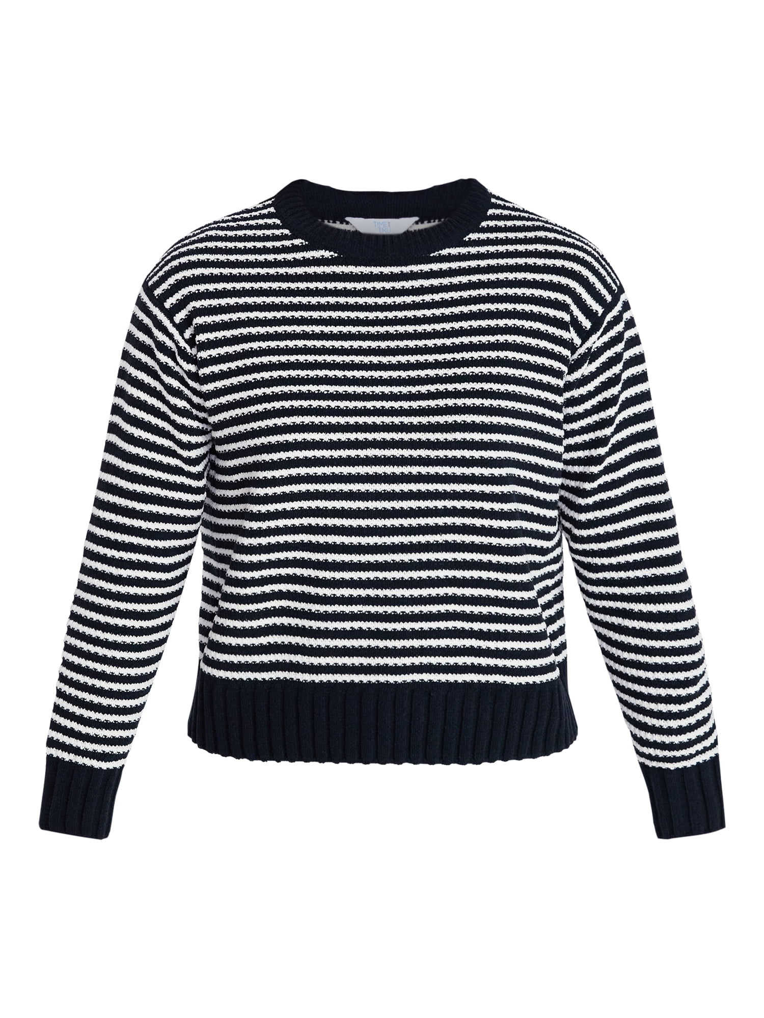 Time and Tru Women's Pullover Chenille Top with Long Sleeves, Sizes XS-XXXL
