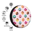 thumbnail image 4 of Goofa Colorful Donuts Pattern Universal Tire Cover for Jeep, SUV, Truck, and Trailer – Waterproof, UV-Resistant,Easy to Install, Fits 14"-17" Tires-15 inch, 4 of 6