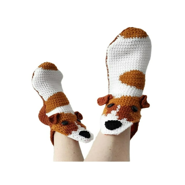 Knitted Crocodile Socks 3D Animal Socks Knitting Pattern Socks Fun Christmas Gift to Kids Adults