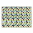 thumbnail image 1 of Abstract Cutting Board, Repeating Colorful Childish Crayon Scribble Painting Pattern on Plain Backdrop, Decorative Tempered Glass Cutting and Serving Board, in 3 Sizes, by Ambesonne, 1 of 2