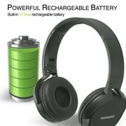 Foldable Stereo Headphones with Bluetooth Wireless Technology - Black