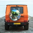 thumbnail image 2 of Lsque Bluey Pattern Tire Covers - Tough Tire Wheel Protector for Truck, SUV, Trailer, Camper, RV - 16 inch, 2 of 7