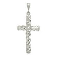 thumbnail image 1 of Sterling Silver Diamond -Cut Cross Pendant, 1 of 3