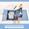 thumbnail image 5 of River Through Forest 2 Pack Pencil Pouch for 3 Ring Binder Smooth Zipper Folders with Pockets Clear Window Pencil Case, 5 of 6