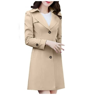 DanceeMangoo Spring Autumn Trench Coat Woman Korean Single