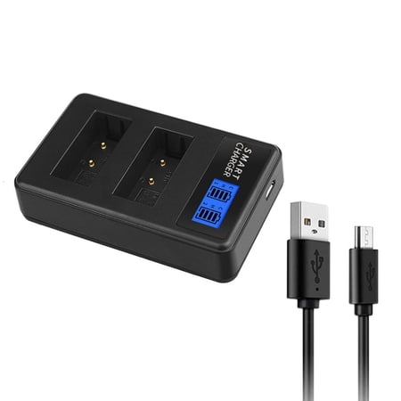 LP E17 Battery Charger LCD Screen Dual Channel USB Charging for EOS Rebel