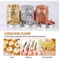 thumbnail image 2 of Lámina dorada decorativa para decoración de uñas (oro en botella con tapa de aluminio de 10 g) Zhivalor Figuras Decorativas y Floreros, 2 of 6