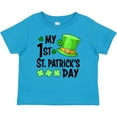 thumbnail image 3 of Inktastic My 1st St. Patrick's Day Green Top Hat and Clovers Boys or Girls Baby T-Shirt, 3 of 5