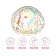 thumbnail image 5 of KLL Fall Rabbit Pattern Shower Cap & Bath Cap for Women,Reversible Oversized Waterproof Shower Caps for all Hair Lengths,Elastic Reusable Bathing Hair Cap, 5 of 6