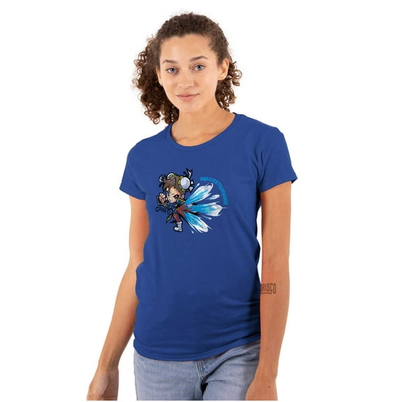 Street Fighter Chun-Li Lightning Kick Women's T Shirt Ladies Tee Brisco Brands S