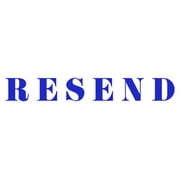 Printtoo Resend Self Inking Rubber Stamp Pre-Inked Office Stamp- Home Office Business Stationery, Blue- 42 x 9 mm