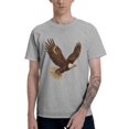 thumbnail image 2 of Bald Eagle Men's T-Shirt Cotton 100% Summer Tops Fashion Casual Bald Eagle Short Sleeves for Men Women Round Collar Top Tees, 2 of 7