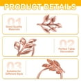 thumbnail image 3 of Uxcell Napkin Rings Holder, Leaf Napkin Holder Ring Dining Table Decor Rose Gold, 3 of 5