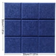 thumbnail image 2 of Felt Board Tile Decorative Square Bulletin Board Notice Tile Pin Board Decor, 2 of 10