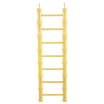 TEHAUX Yellow Bird Training Ladder for Hamsters, Parrots, Small Birds, and Other Pet Cage Accessories