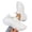 04#White, variant on Women's Lace Up Daily Casual Sneakers Solid Breathable Flyknit Sock Mesh Lightweight Flexible Cushioned Platform Outsole Athletic Walking Fashion Shoes