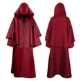 thumbnail image 2 of Disfraz de monje Medieval, capa de Doctor de la peste, disfraz de Halloween, capucha, capa, traje de mago, sacerdote, fraile, 2 of 3