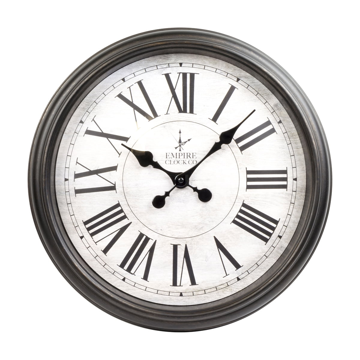 Empire 15.5 inch Black Decorative Wall Clock