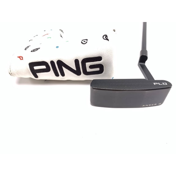 Pre-Owned Ping PLD Anser D Black Putter 33" Superstroke Pistol Tour Black Dot Mens RH HC