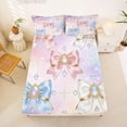 thumbnail image 5 of Erosebridal 3D Bowknot Print Queen Sheet Sets For Bowtie Lover,Dreamy Princess Style Kids Bed Set 4-Piece, 5 of 6