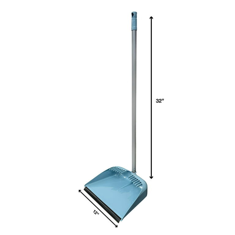Great Value Lobby Broom and Dustpan Set, Blue, 2.75 x 11.81 x 41