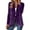 07#Purple, variant on Velvet Blazers for Women Casual Oversized Open Front Long Sleeve Jackets Work Office Business Suit Blazer 2025 Pink XL