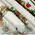 thumbnail image 3 of Christmas Holly Tablecloth Round 60 Inch Winter Red Birds Watercolor Leaves Decorative Table Cloth Christmas Holiday Round Table Cover Seasonal for Home Kitchen Dining Party Indoor Outdoor Decor, 3 of 6