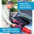 thumbnail image 5 of Carex Step N Rest Aluminum Rollator Walker With Seat, Pink, 14 Pound Carex Health Brands NA, 5 of 5