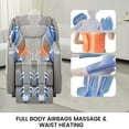 thumbnail image 4 of Real Relax Zero Gravity Full Body Massage Chair Recliner with Heating and Foot Massage, Brown, 4 of 10