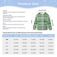 thumbnail image 5 of Kids Zip Up Hoodie for Boys Girls Toddler - Green Gingham plaid Checkered Lightweight Long Sleeve 18M Boys Girl Clothes, Sun Protection Windproof Jackets Hoodie Sweatshirt, 5 of 7