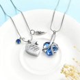 thumbnail image 3 of 2 Pack Heart Urn Necklace for Ashes with 12 Birthstones Cremation Jewelry for Ashes Birthstones Memorial Cremation Necklace for Ashes, 3 of 7