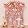 thumbnail image 1 of Decoraciones de fiesta Amandir, oro rosa, cumpleaños, para mujeres y niñas, 1 of 7