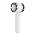 thumbnail image 4 of Hvmvliv Portable Fan Handheld Fan Cold Compress Refrigeration Hanging Neck Small Fan Rechargeable Folding Desktop Mute Turbo Fan White, 4 of 9