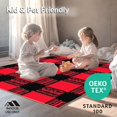 thumbnail image 4 of ODIKA 3'x5' Machine Washable Non-Slip Area Rug, Plaid Christmas Tree with Vintage Truck Duo High Traffic Rug with Pad, Red, 651841, 4 of 8