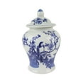 thumbnail image 4 of Traditional Blue and White Ginger Jar Porcelain Temple Jar with Lids Tea Canister Decorative Vases Flower Vase for Table Decoration Birds, 4 of 8