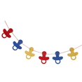 thumbnail image 1 of Bebé Chupete Bunting Banner Baby Shower De Bautizo Decoración Colgante Multi Macarena Baby Shower Bunting Banner, 1 of 8