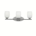 thumbnail image 2 of 3 Light Bath Vanity Approved For Damp Locations With Contemporary Inspirations 9 Inches Tall By 24 Inches Wide-Brushed Nickel Finish-Incandescent, 2 of 2