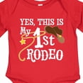 thumbnail image 4 of Inktastic Yes, This is My 1st Rodeo Cowboy Hat and Lasso Boys or Girls Long Sleeve Baby Bodysuit, 4 of 5