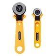 thumbnail image 1 of Straight Handle Rotary Cutter Flexible Blade Fabric Leather Cutting Tool Homemade Craft Sewing Accessory, 45mm 28mm 2pcs, 1 of 4