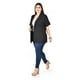 thumbnail image 3 of Blazer de manga corta Roman Fashion /Tallas Extras, 2561 (Negro) negro 42, 3 of 6