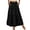 Black, variant on MOSHU High Waist Midi Skirt for Women A-Line Pleated Skirts with Pockets Flowy Dresses