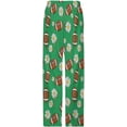 thumbnail image 4 of PRIYAL Mens PJ Pajama Pants Baseball Leopard Pattern Bottoms Lounge Pants Sleepwear, 4 of 10