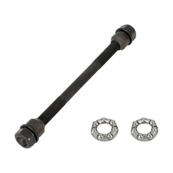 REGALWOVEN 1 Set 9.5mm Black Bicycle Rear Solid Axle with 6mm Ball Bearings for Road Bike