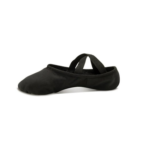 

Ballet Shoes Split Sole Leather DANZ N MOTION 381 Black 5 Adult