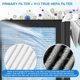 thumbnail image 3 of Filtro de aire ShufuDeja Tesla Model 3 Model Y H13 HEPA (paquete de 4), 3 of 7