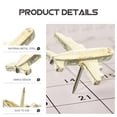thumbnail image 4 of 12 Pcs Pinces en Forme d'Avion pour Tableau d'Affichage pour Photos et Planches en Liège, 4 of 9